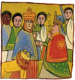 Queen of Sheba with King Solomon